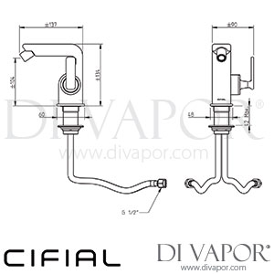 Cifial 32410T4.U TH400 Mono Bidet Mixer Spare Parts